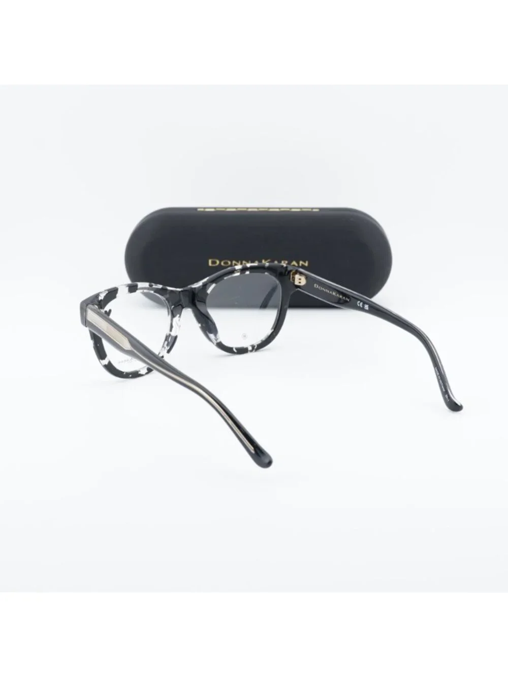 Donna Karan DO5018 010 Cat Eye Eyeglasses 49mm - Black Havana